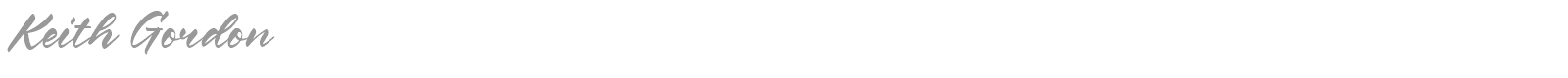 Keith Gordon font preview